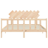 Cadre de lit sans matelas 160x200 cm bois massif de pin