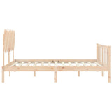 Cadre de lit sans matelas 160x200 cm bois massif de pin