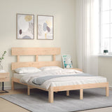 Cadre de lit sans matelas 140x190 cm bois de pin massif