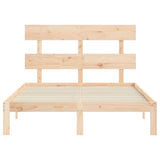 Cadre de lit sans matelas 140x190 cm bois de pin massif