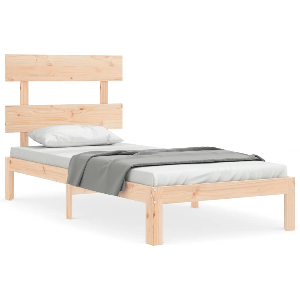 Cadre de lit sans matelas 90x200 cm bois de pin massif