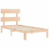 Cadre de lit sans matelas 90x200 cm bois de pin massif