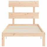 Cadre de lit sans matelas 90x200 cm bois de pin massif