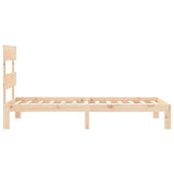 Cadre de lit sans matelas 90x200 cm bois de pin massif