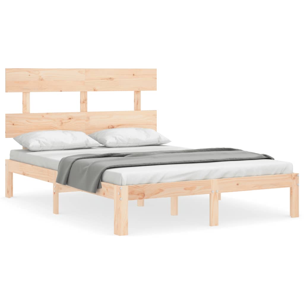 Cadre de lit sans matelas 120x200 cm bois de pin massif