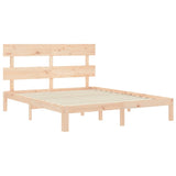 Bed frame without mattress 160x200 cm solid pine wood