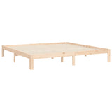 Bed frame without mattress 160x200 cm solid pine wood