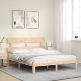 Bed frame without mattress 160x200 cm solid pine wood