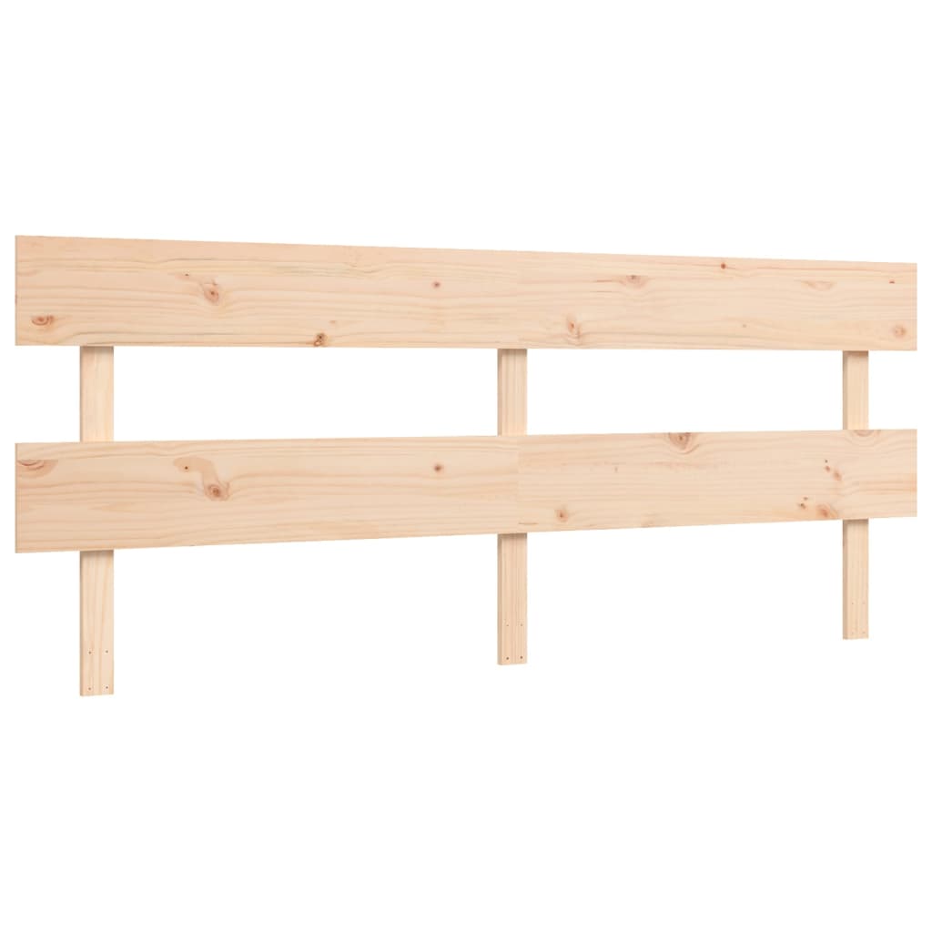 Bed frame without mattress 200x200 cm solid pine wood