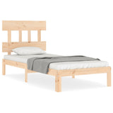 Cadre de lit sans matelas bois de pin massif