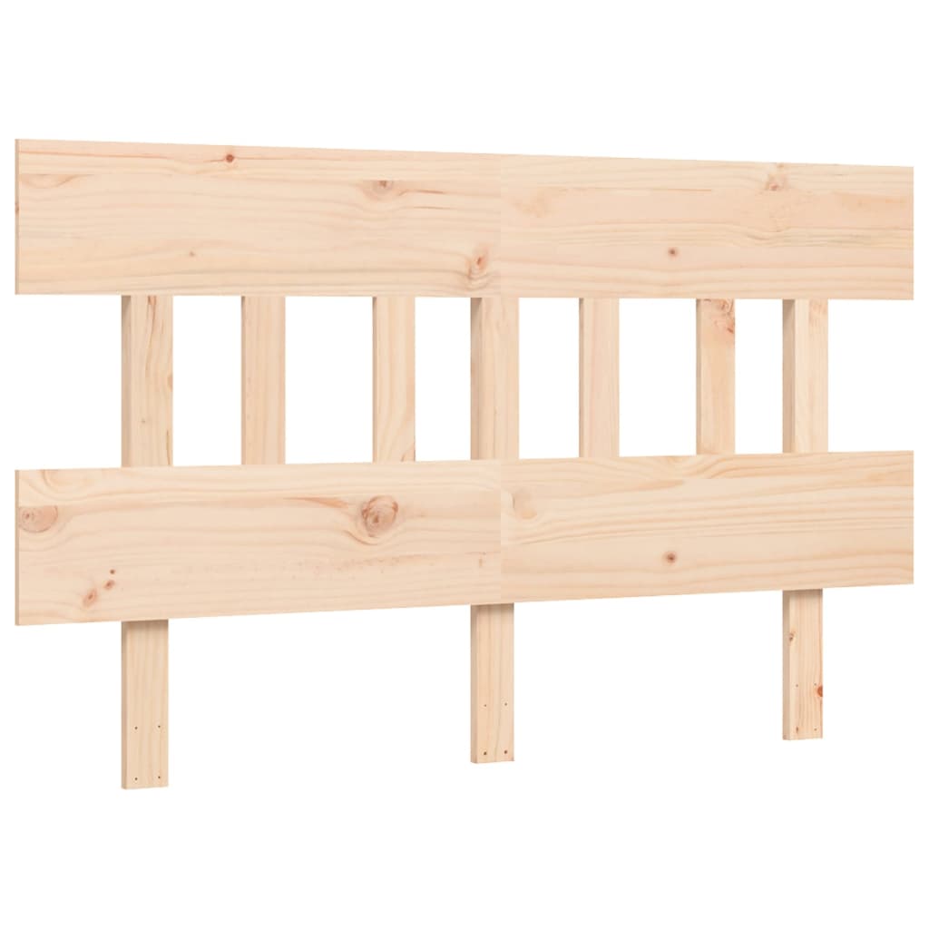 Bed frame without mattress solid pine wood