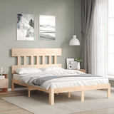 Cadre de lit sans matelas 140x190 cm bois de pin massif