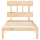 Cadre de lit sans matelas 90x200 cm bois de pin massif