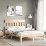 Cadre de lit sans matelas 140x200 cm bois massif de pin