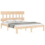 Bed frame without mattress 160x200 cm solid pine wood