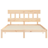 Bed frame without mattress 160x200 cm solid pine wood