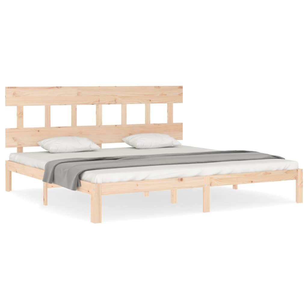 Cadre de lit sans matelas bois massif de pin