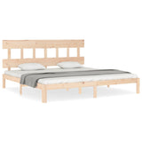 Cadre de lit sans matelas 200x200 cm bois massif de pin