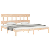 Cadre de lit sans matelas 200x200 cm bois massif de pin