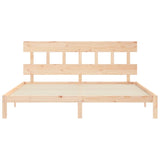 Cadre de lit sans matelas 200x200 cm bois massif de pin