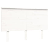 Cadre de lit sans matelas blanc bois de pin massif