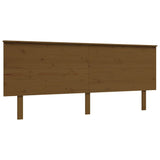 Cadre de lit sans matelas marron miel 200x200cm bois pin massif