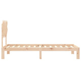 Cadre de lit sans matelas 90x200 cm bois de pin massif