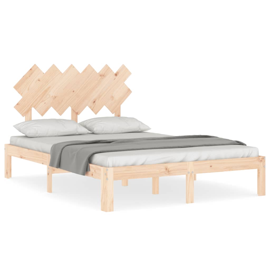 Cadre de lit sans matelas 120x200 cm bois de pin massif