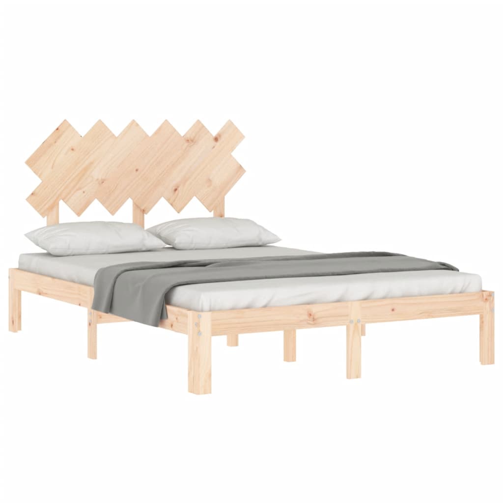 Cadre de lit sans matelas 120x200 cm bois de pin massif