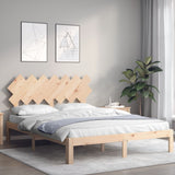 Cadre de lit sans matelas 140x200 cm bois massif de pin