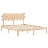 Cadre de lit sans matelas 160x200 cm bois massif de pin