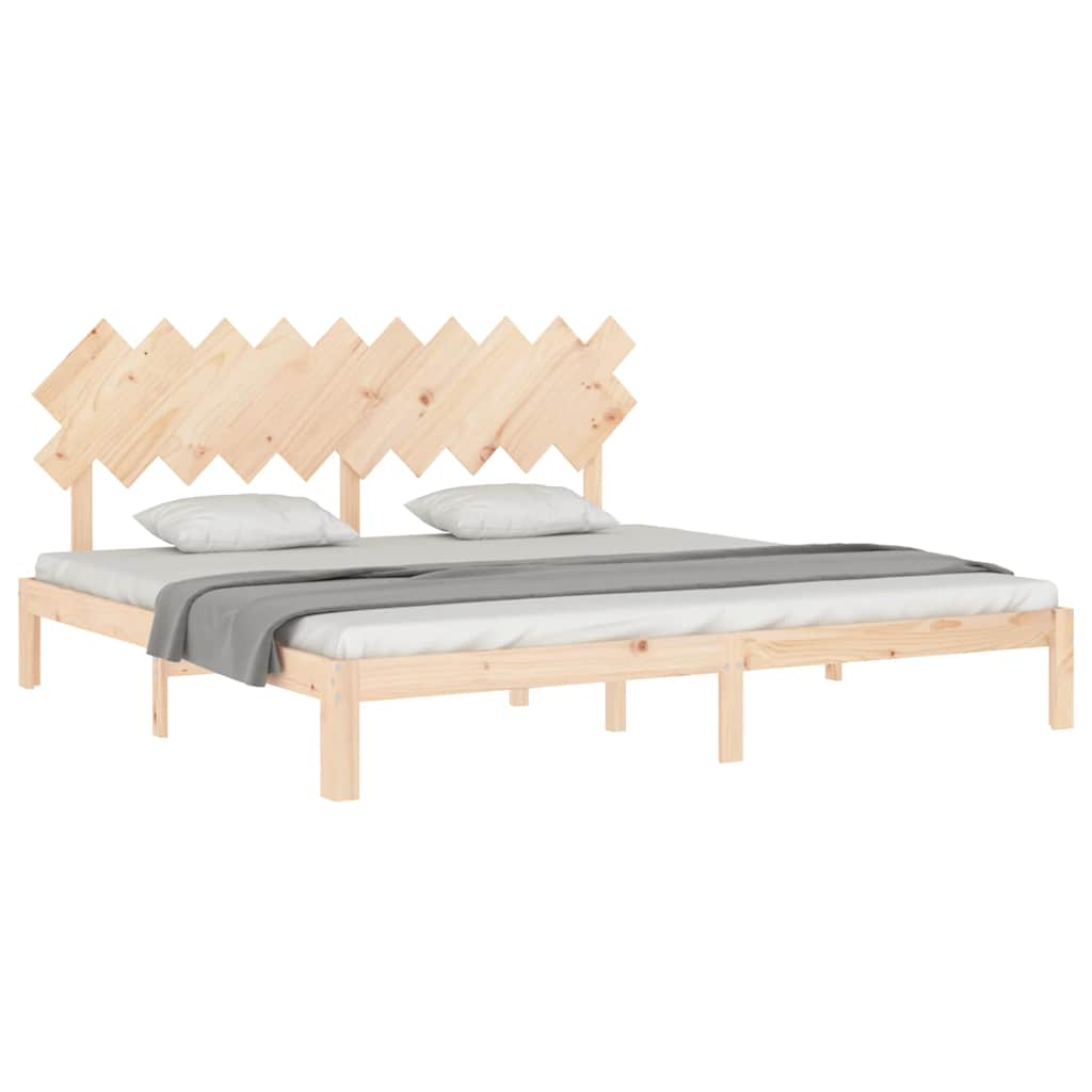 Cadre de lit sans matelas 200x200 cm bois massif de pin