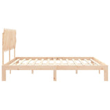 Cadre de lit sans matelas 200x200 cm bois massif de pin