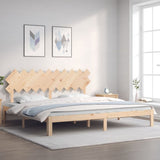 Cadre de lit sans matelas 200x200 cm bois massif de pin