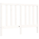 Cadre de lit sans matelas blanc bois de pin massif