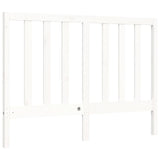 Cadre de lit sans matelas blanc bois de pin massif