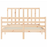 Cadre de lit sans matelas 140x190 cm bois de pin massif