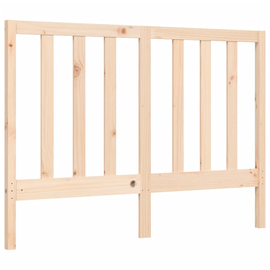 Bed frame without mattress 140x190 cm solid pine wood