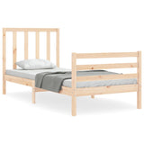 Cadre de lit sans matelas 90x200 cm bois de pin massif