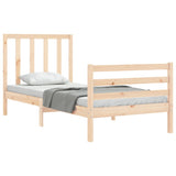 Cadre de lit sans matelas 90x200 cm bois de pin massif