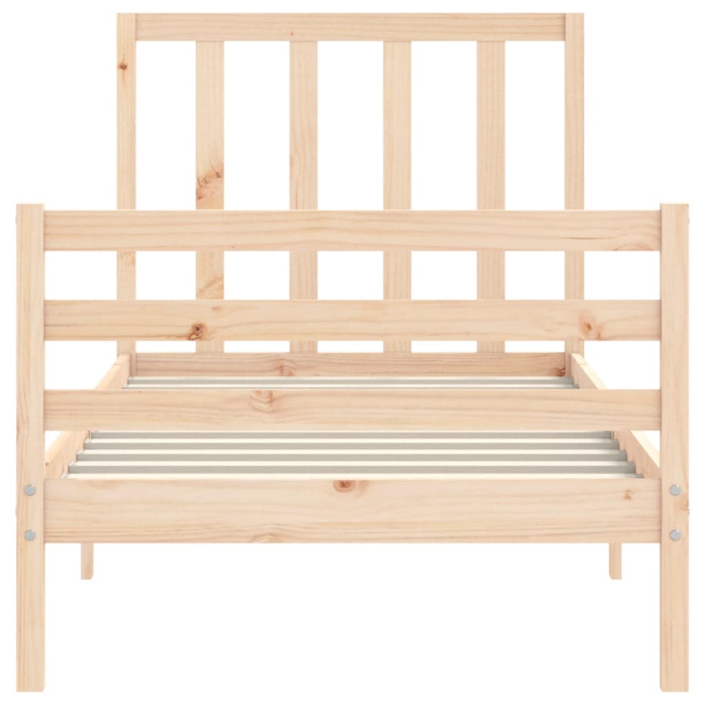 Cadre de lit sans matelas 90x200 cm bois de pin massif