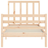 Cadre de lit sans matelas 90x200 cm bois de pin massif