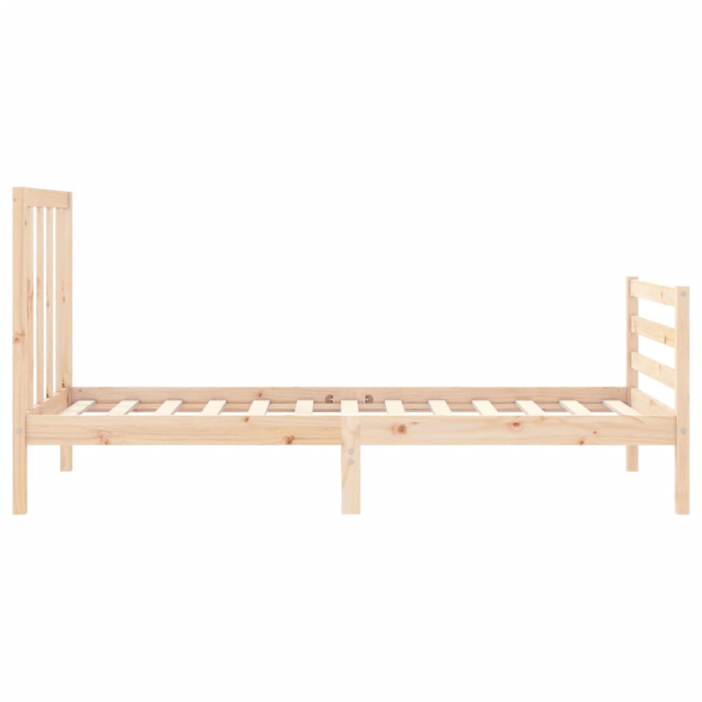 Cadre de lit sans matelas 90x200 cm bois de pin massif