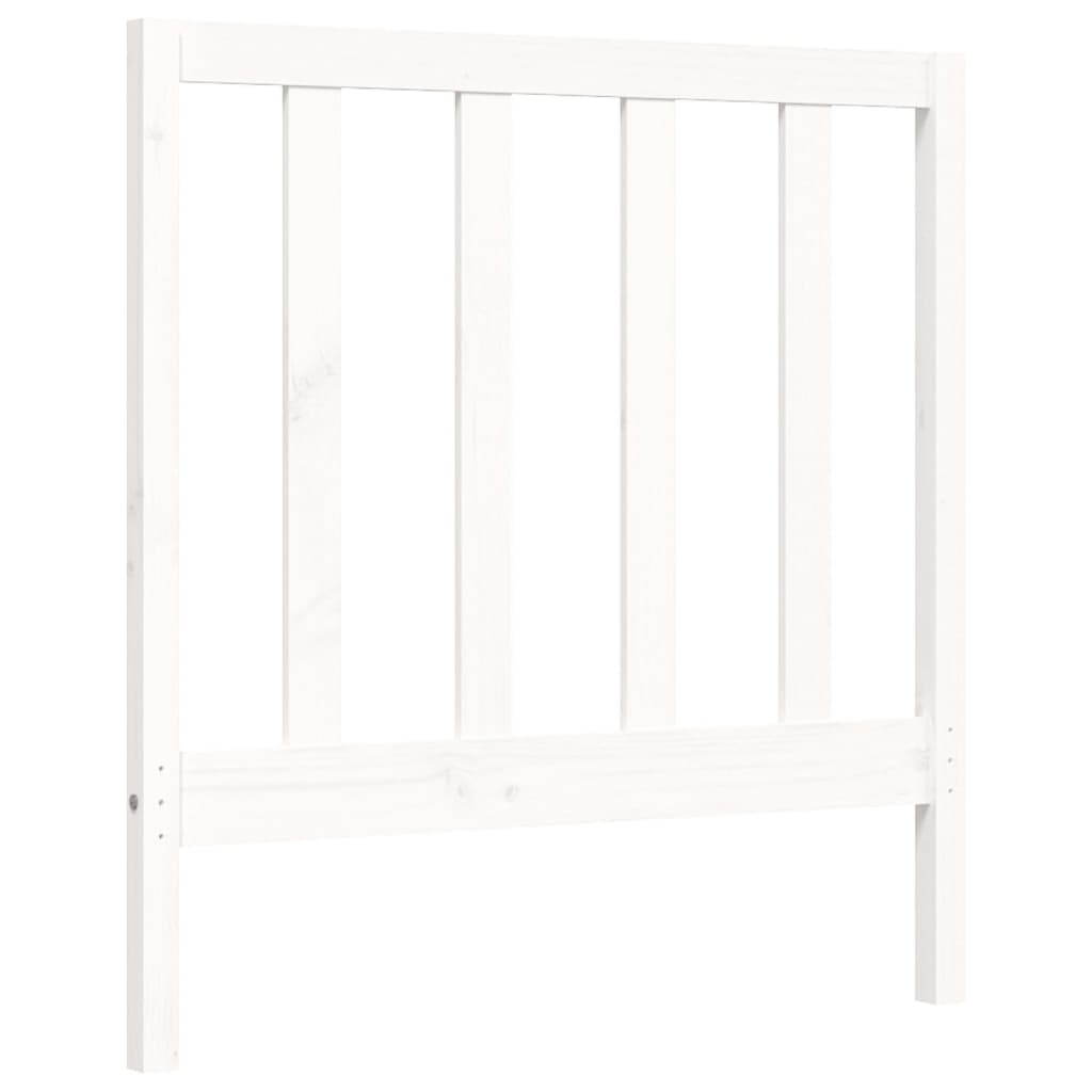 Cadre de lit sans matelas blanc 90x200 cm bois de pin massif