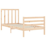 Cadre de lit sans matelas 100x200 cm bois massif de pin