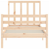 Cadre de lit sans matelas 100x200 cm bois massif de pin