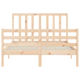 Cadre de lit sans matelas 120x200 cm bois de pin massif