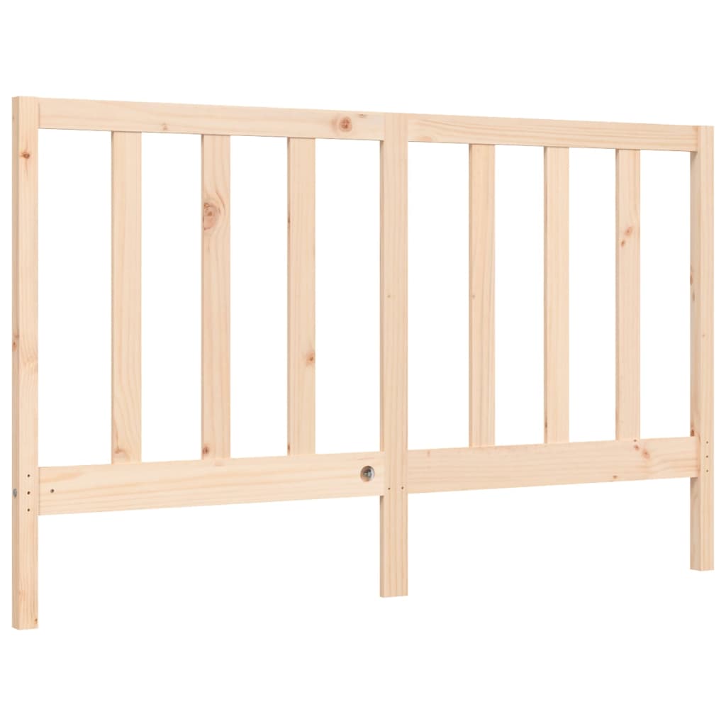 Bed frame without mattress 160x200 cm solid pine wood