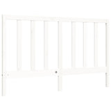 Cadre de lit sans matelas blanc 160x200 cm bois de pin massif