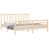 Cadre de lit sans matelas bois massif de pin